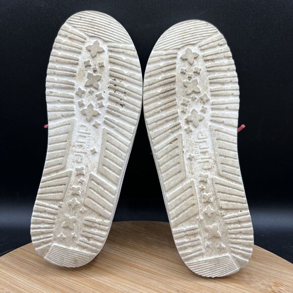 Hey Dude Wendy Youth Size 2 Funk Grey & Pink Slip On Sneaker Shoes Girls - Picture 7 of 8